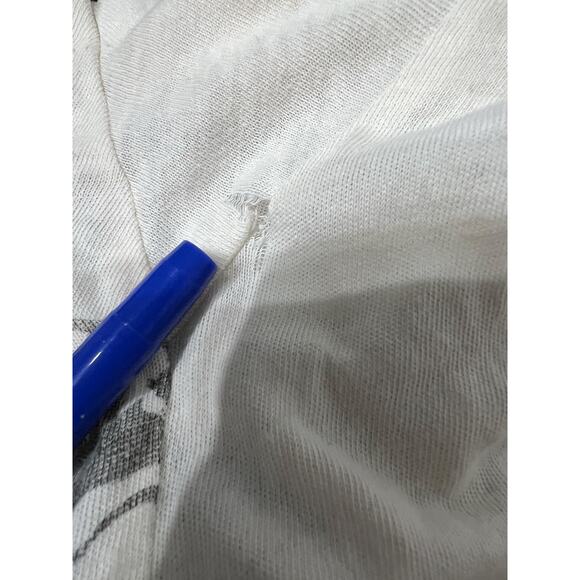 The Great. Tee Shirt Sz 0 XS Off White Graphic Outdoors Woods Forest Cream Boxy - Picture 3 of 7